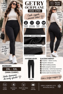 Leginsy damskie (2XL-5XL) 2705