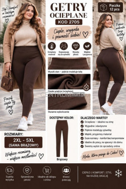 Leginsy damskie (2XL-5XL) 2705