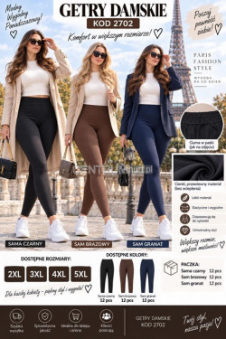 Leginsy damskie (2XL-5XL) 2702