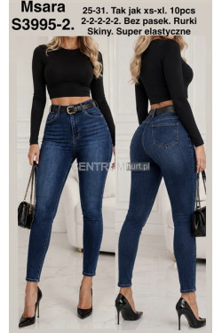 Jeansy damskie (XS-XL) S3995-2