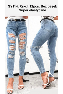 Jeansy damskie (XS-XL) SY114