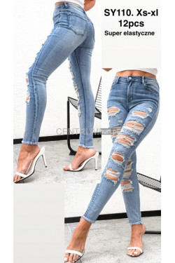 Jeansy damskie (XS-XL) SY110