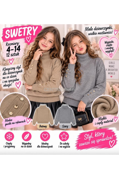 Sweter dziewczęce (4-14) 1