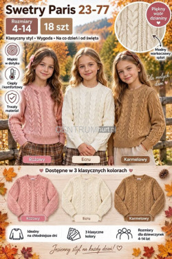 Sweter dziewczęce (4-14) 23-77