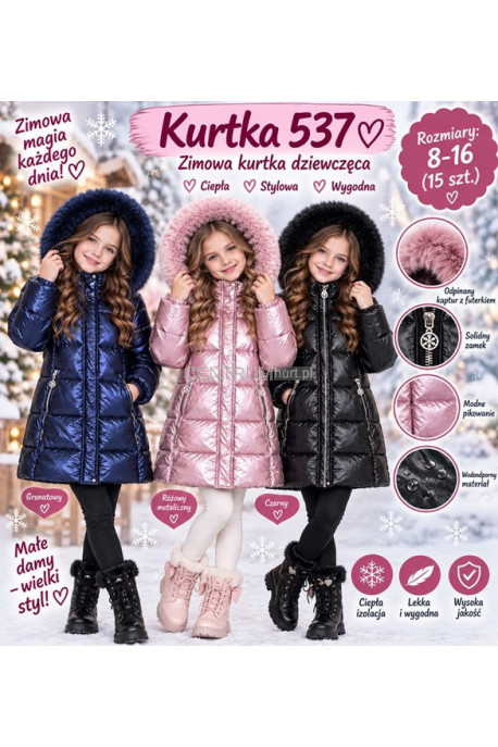 Kurtka dziewczęca zimowa (4-14) 1