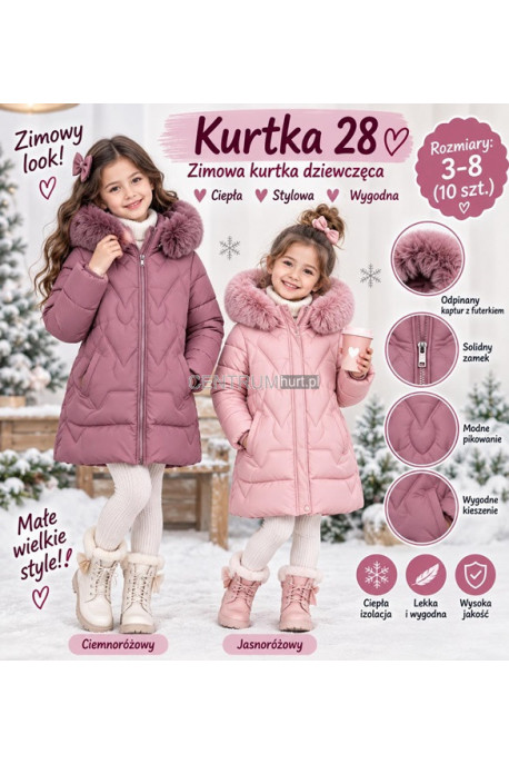 Kurtka dziewczęca zimowa (4-14) 1