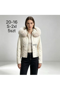 Kurtka skórzana damska zimowa (S-2XL) 20-16