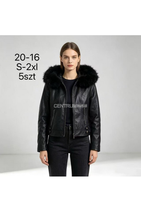 Kurtka skórzana damska zimowa (S-2XL) 1