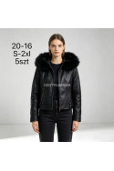 Kurtka skórzana damska zimowa (S-2XL) 1