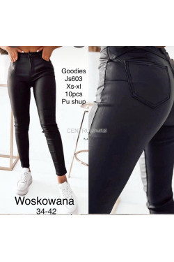 Spodnie skórzane damskie (XS-XL) JS603