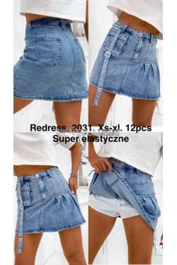 Spódnica jeansowa damska (XS-XL) 2031