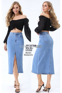 Spódnica jeansowa damska (XS-XL) JW2578