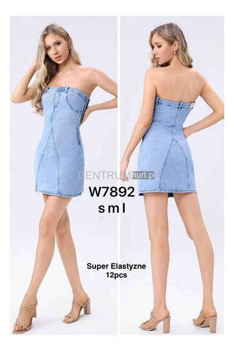Sukienka jeansowa damska (S-XL) 6