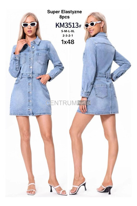 Sukienka jeansowa damska (S-XL) 6