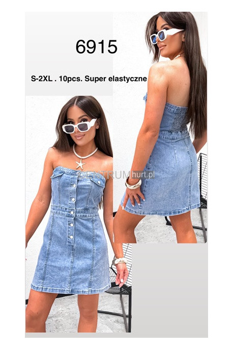 Sukienka jeansowa damska (S-XL) 6