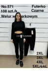 Spodnie damskie welur (2XL-6XL) 1
