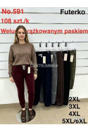Spodnie damskie welur (2XL-6XL) 1