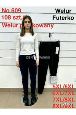 Spodnie damskie welur (5XL-9XL) 609