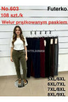 Spodnie damskie welur (2XL-6XL) 1