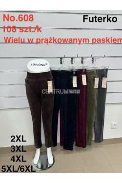 Spodnie damskie welur (2XL-6XL) 608