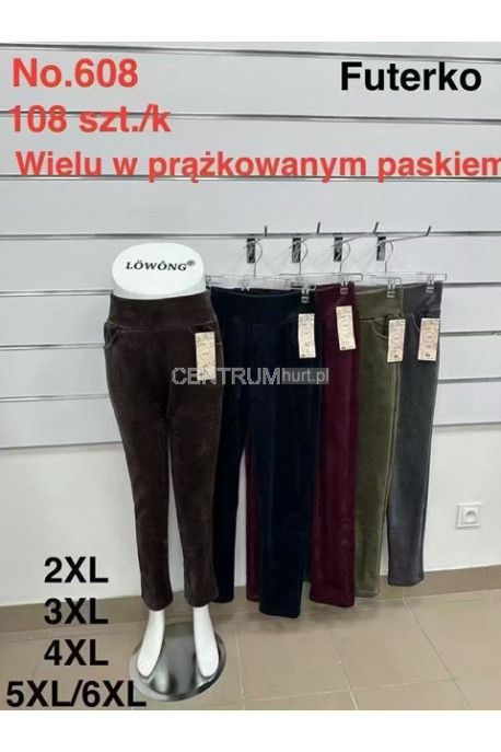Spodnie damskie welur (2XL-6XL) 1