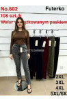 Spodnie damskie welur (2XL-6XL) 1