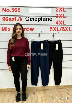 Spodnie damskie ocieplane (2XL-6XL) 568