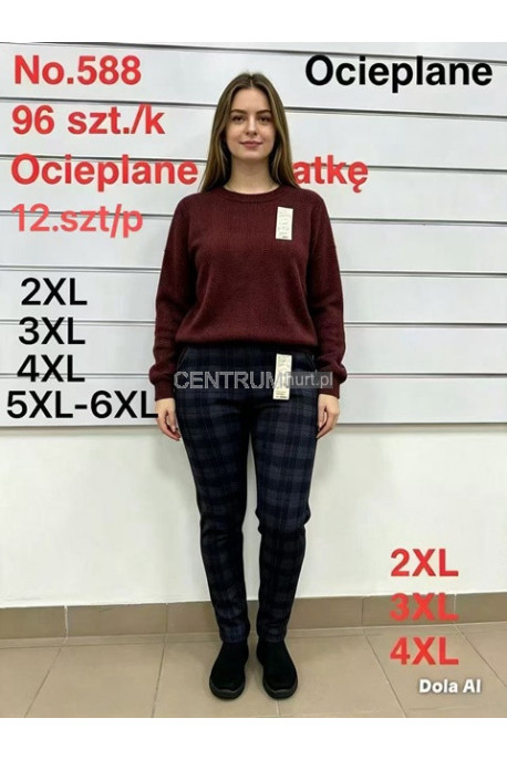 Spodnie damskie ocieplane (2XL-6XL) 1
