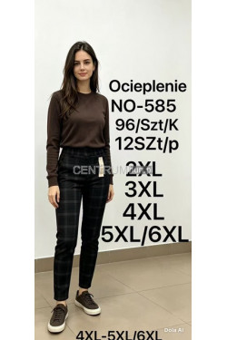 Spodnie damskie ocieplane (2XL-6XL) 585