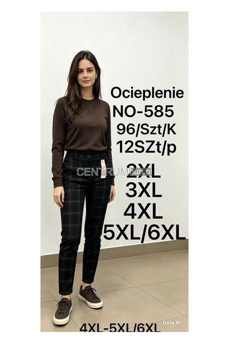 Spodnie damskie ocieplane (2XL-6XL) 1