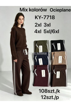 Spodnie damskie ocieplane (2XL-6XL) KY-7718
