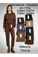 Spodnie damskie ocieplane (5XL-9XL) 1