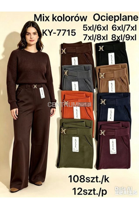 Spodnie damskie ocieplane (5XL-9XL) 1