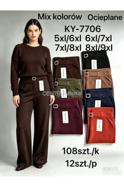 Spodnie damskie ocieplane (5XL-9XL) KY-7706