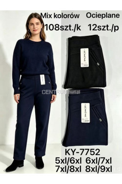 Spodnie damskie ocieplane (5XL-9XL) KY-7752