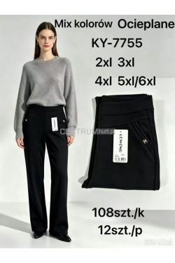 Spodnie damskie ocieplane (2XL-6XL) KY-7755
