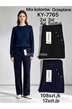 Spodnie damskie ocieplane (2XL-6XL) KY-7765