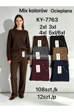 Spodnie damskie ocieplane (2XL-6XL) KY-7763