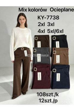 Spodnie damskie ocieplane (2XL-6XL) KY-7738
