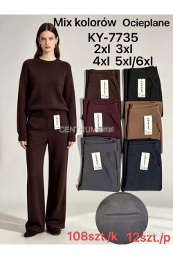 Spodnie damskie ocieplane (2XL-6XL) KY-7735