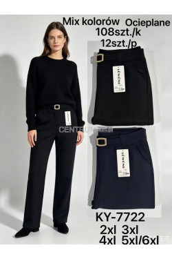 Spodnie damskie ocieplane (2XL-6XL) KY-7722