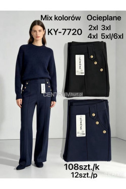 Spodnie damskie ocieplane (2XL-6XL) KY-7720