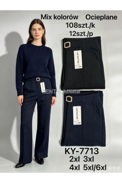 Spodnie damskie ocieplane (2XL-6XL) KY-7713