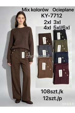 Spodnie damskie ocieplane (2XL-6XL) KY-7712