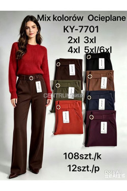 Spodnie damskie ocieplane (2XL-6XL) KY-7701