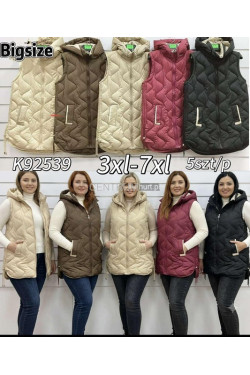 Kurtka kamizelka damska przejściowa (3XL-7XL) K92539
