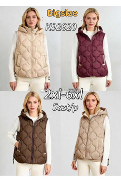 Kurtka kamizelka damska zimowa (2XL-6XL) K92620