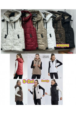 Kurtka kamizelka damska zimowa (S-2XL) K98598