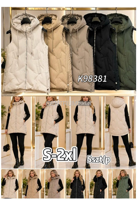 Kurtka kamizelka damska zimowa (S-2XL) 1