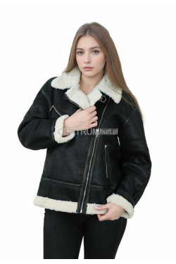 Kurtka skórzana damska zimowa (S-XL) 4735